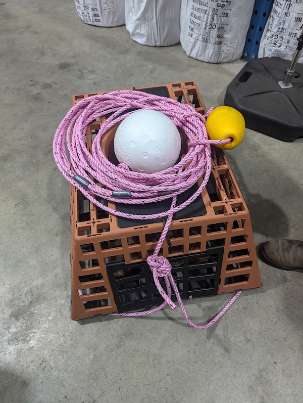 Katipo plastic pot fully rigged
