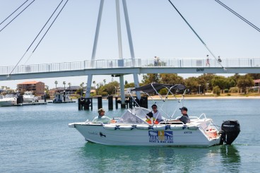 6 Seater bow rider in the Mandurah marina